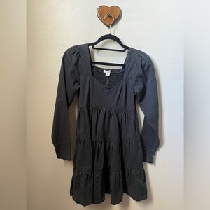 American Eagle Navy A-line long sleeve dress size xs